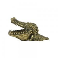 CROCODILE DECO STATUE BRONZE 